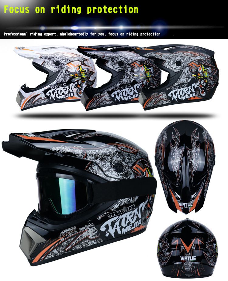 Accesorios y piezas para motocicletas Casco todoterreno Casco de carreras para hombre Four Seasons Road Youth Edition Casco de kart para adultos Casco todoterreno_voghion.com