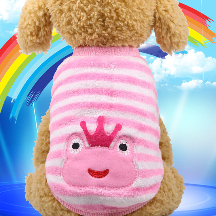 Flannel Teacup Dog Puppy Cat Pet Teddy Clothes Vest Apparel Factory_voghion.com