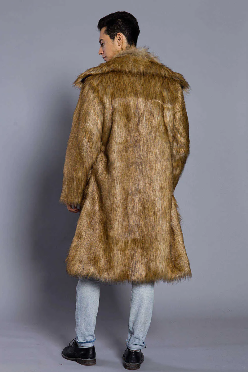 2018 herbst Winter Neue männer Quadrat Kragen Faux Nerz Pelz Langen Mantel High-grade Mann Komfortable Dicke Warme windjacke_voghion.com