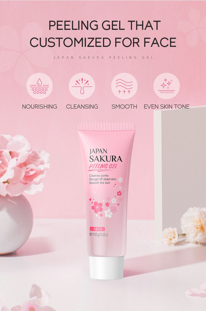 Facial Scrubs & Polishes Cherry Keratin 100g Clean Pores Moisturizing_voghion.com