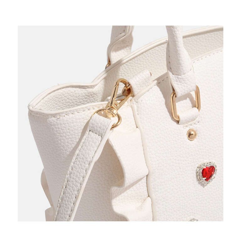 új Édes hölgy kis fodros kézitáska, aranyos lányka hátsó válltáska, divatos, kiváló szabadidős száz_voghion.com