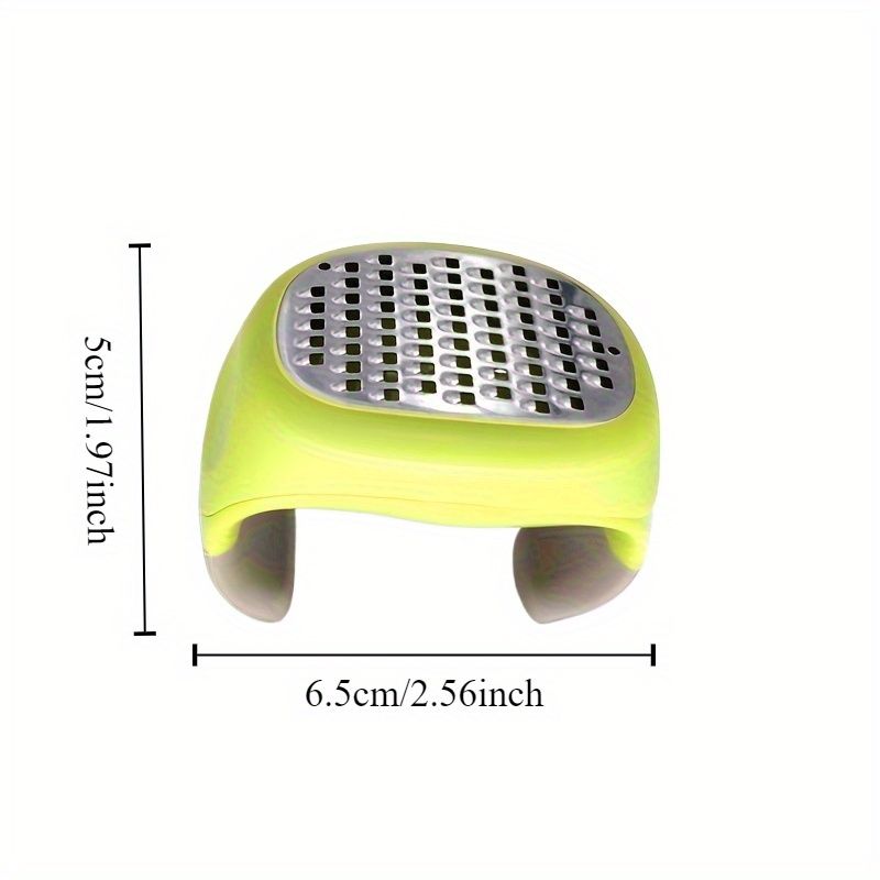 1 Stück Edelstahlreibe, müheloses Reiben und Zerkleinern für Ingwer, Knoblauch, Käse, Gemüse, langlebig, leicht zu reinigen_voghion.com