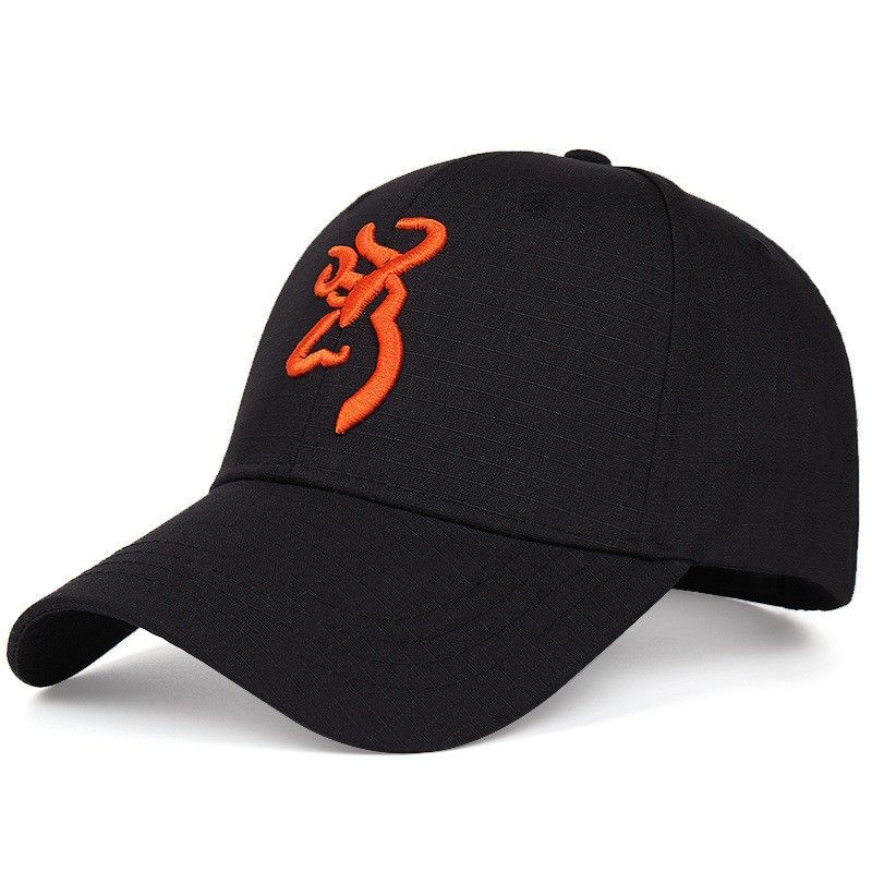 Embroidered Baseball Browning Outdoor Women's Sunshade Men's Camo Duck Tongue Hat_voghion.com