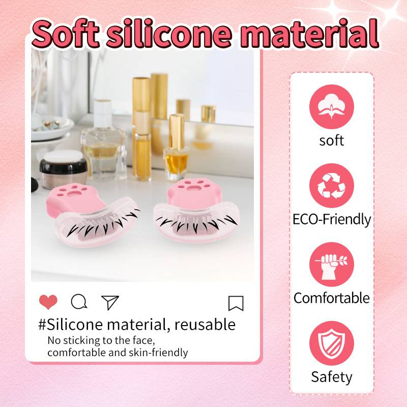 Eyelash Stamp Lower Eyelash Stamp, False Eyelashes Silicone Stamp Eyelashes Prints Reusable Bottom Eye Lashes Natural Looking For Easy Makeup Quick_voghion.com