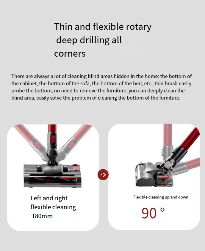 Vacuum Cleaner Household Brushless Motor Large Suction Carpet Dust Removal Mite Vertical Vacuum Cleaner Suction Drag One_voghion.com
