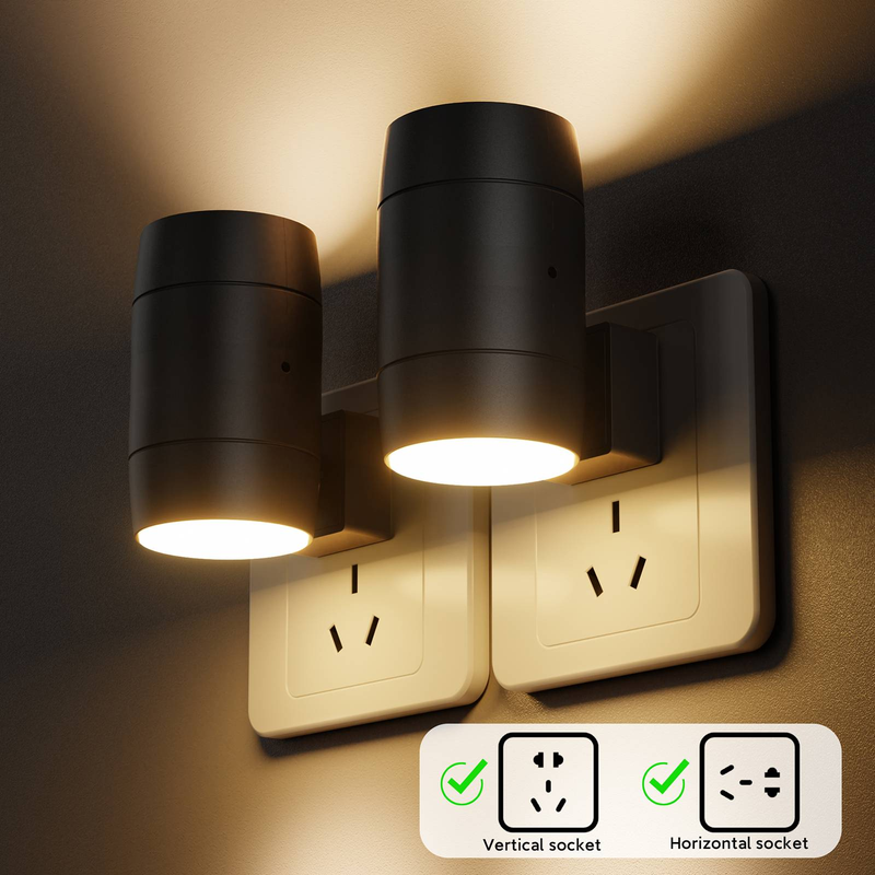 Dönen LED Enerji Tasarruflu Gece Lambası Alacakaranlıktan Şafağa Sensör_voghion.com