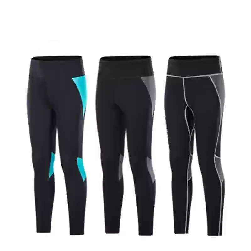 Pantalones largos de buceo de 2 mm, traje de surf de dos piezas para hombre, resistente al frío y al calor, ideal para barranquismo y esnórquel, bañador de secado rápido._voghion.com