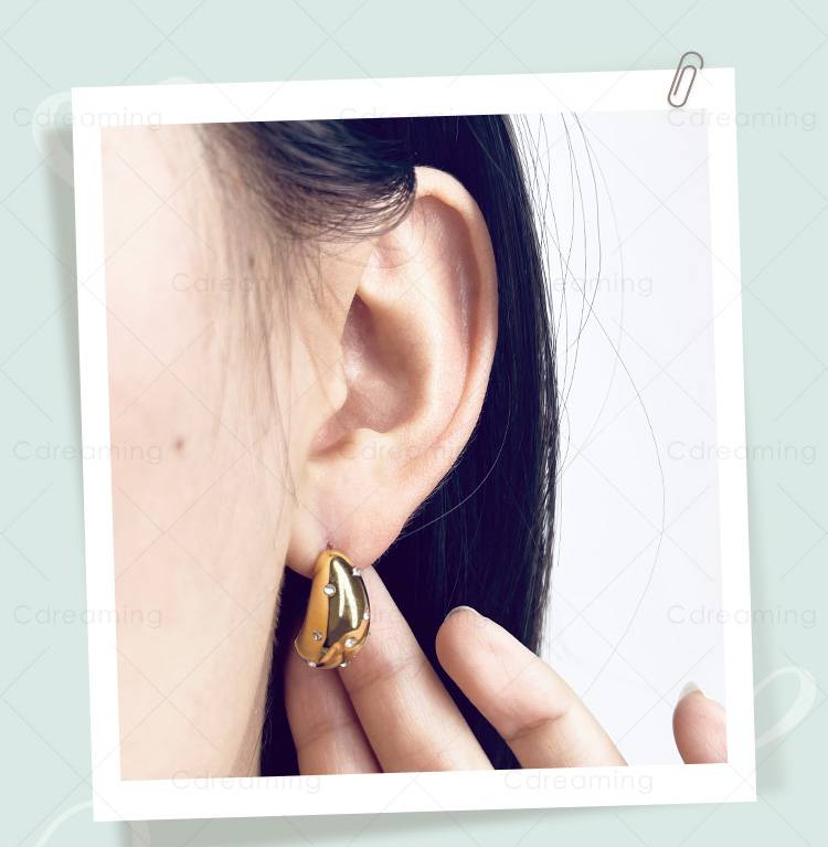 Orecchini romantici in stile coreano Cdreaming per donna - Delicati gioielli estetici Boho Chic AE2112002_voghion.com