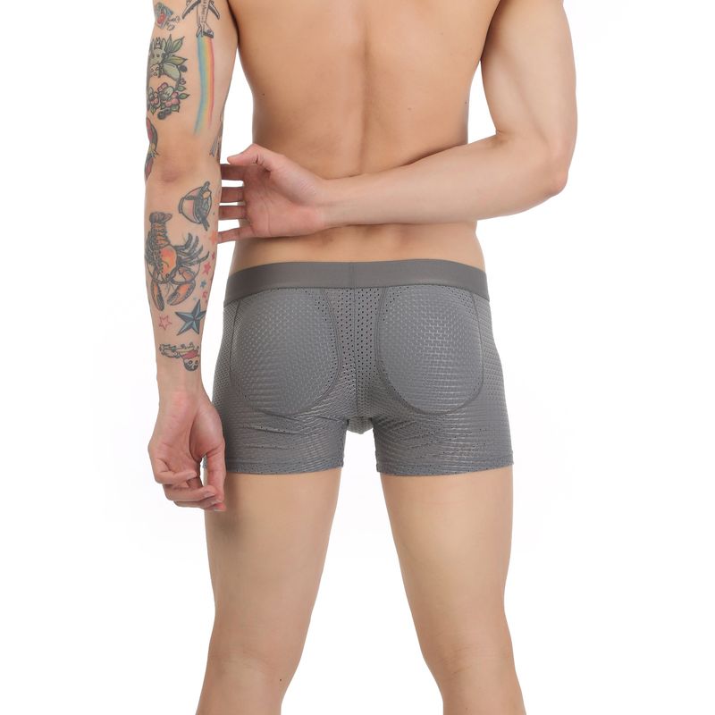 Men's Underwear Boxer Briefs With Padded Sponge Hip Lifting Buttocks_voghion.com