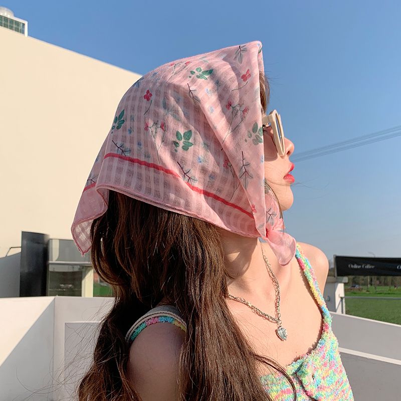 2024 new square s, cotton and linen heads, sunshade, photography small fresh artistic headband, flower leisure_voghion.com