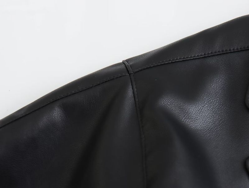 Damen 2024 Frühling neuer Stil Lederriemen Jacke Mantel_voghion.com