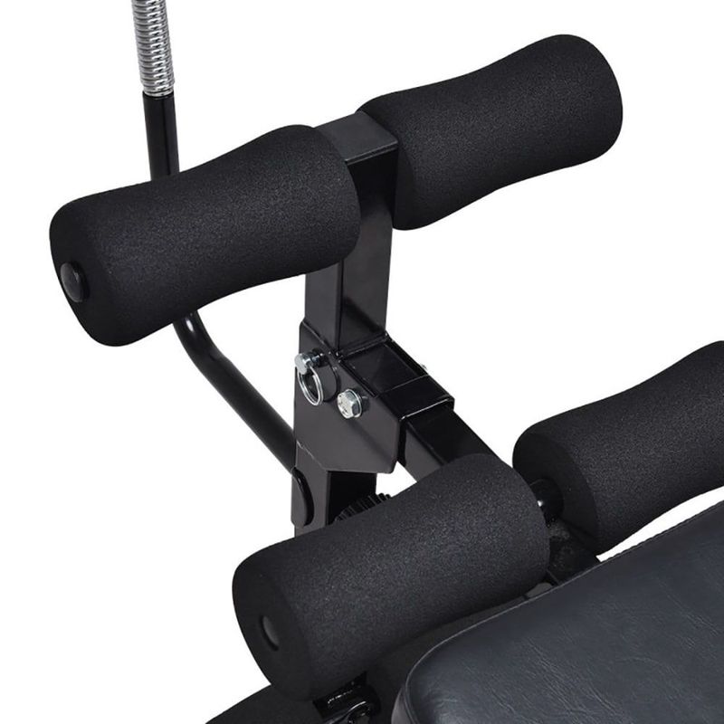 Adjustable Incline Curved Workout Fitness Sit Up Bench_voghion.com