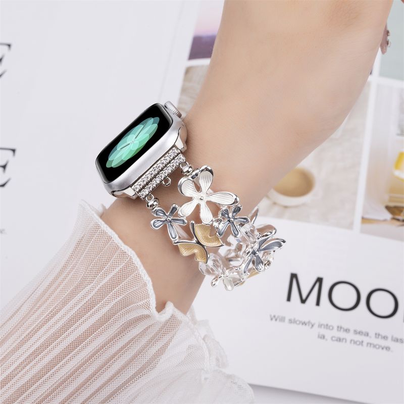 Paslanmaz Çelik Mücevher Saat Kayışı iwatch Ultra 2 Se 9/8/7/6/5 Moda Bilezik Saat Kayışı 42/44/45/49mm 38/40/41mm_voghion.com