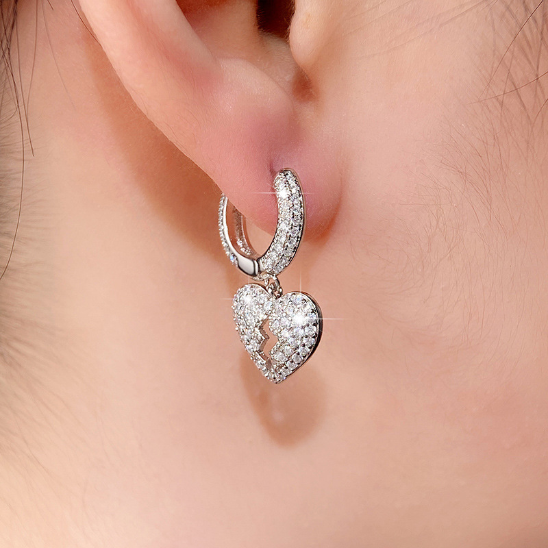 Cao Shi Hiphop Full Zircon Orecchini strazianti Orecchini personalizzati per uomini e donne_voghion.com