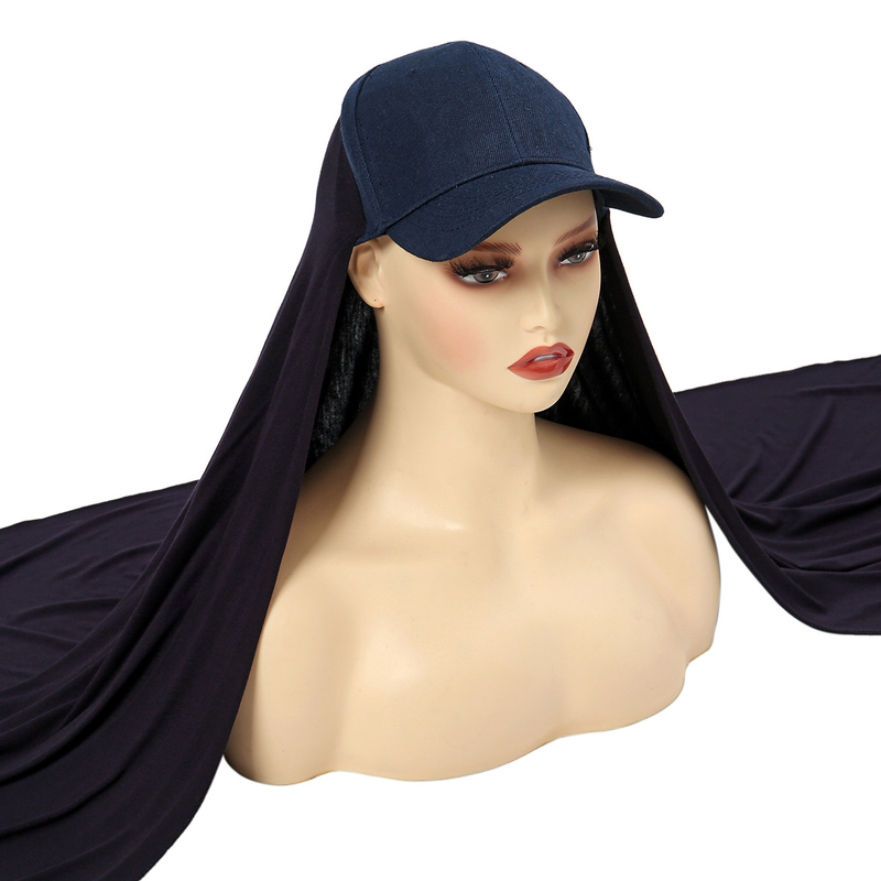 baseball cap handige hijab vrouwen hijab enkele kleur gemerceriseerde katoenen hijab hoed zonbescherming hoed_voghion.com