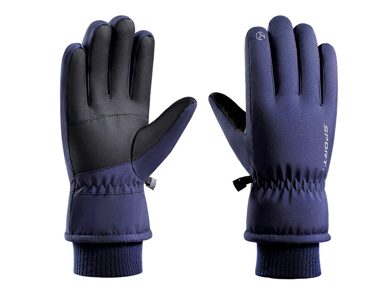 Gants de ski de cyclisme pour hommes automne et hiver chauds plus velours épaissi coupe-vent éclaboussures d'eau écran tactile gants de coton de sport femmes_voghion.com
