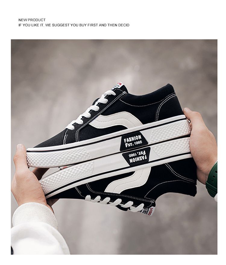 Men's Breathable Skateboard Shoes - Lightweight Casual Sneakers With Soft Rubber Sole For Everyday Comfort & Style_voghion.com