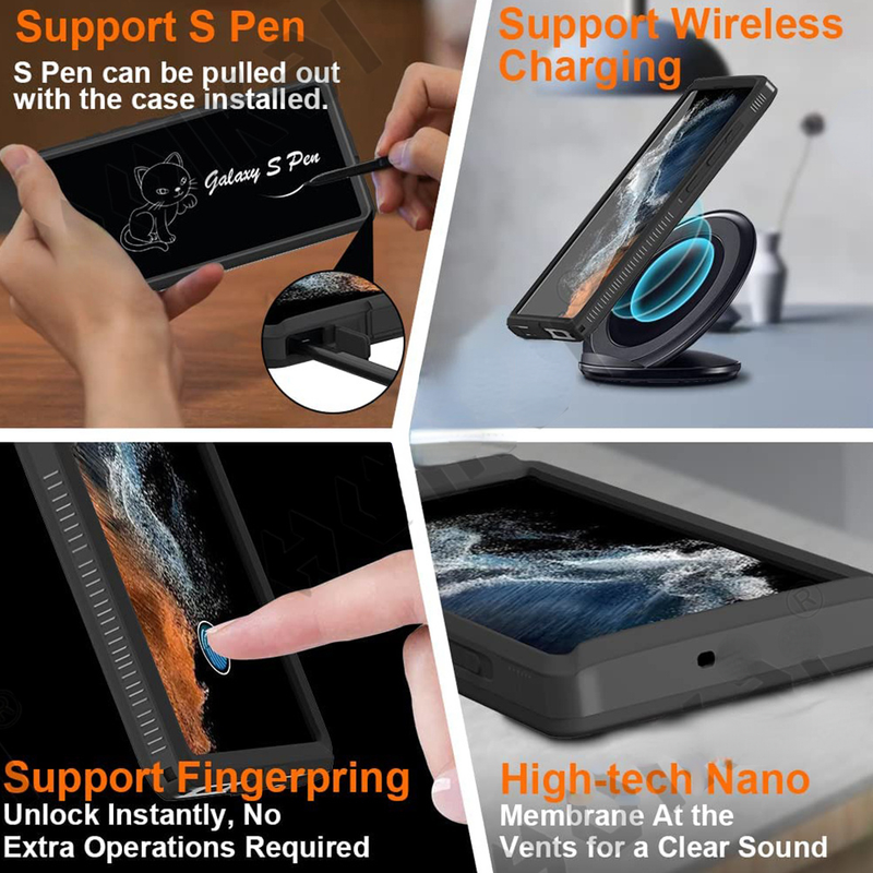 Wterproof IP Shellbox Cse For Smsung S S S Plus Ultr Note Ultr Metl Aluminum Swimming Phone Co wimming_voghion.com