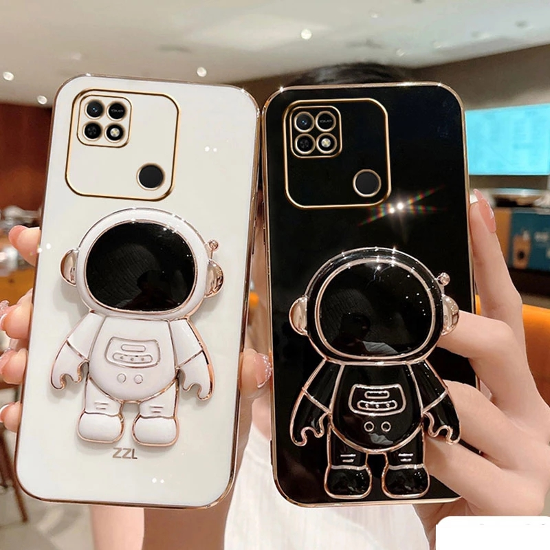 Luxury Astronaut Kickstand Case For Xiaomi Redmi 10C A1 A2 Plus 12C K60 Pro 10A 10 9T 9C 9A 9 8A 8 K50 K40 Shockproof Soft Cover_voghion.com