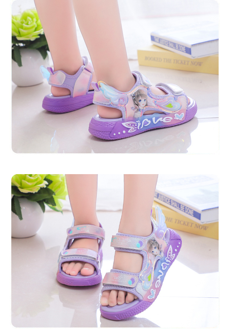 2023 Sommer Neue Love Girl Sha Rutschfeste, vielseitige Sandalen für kleine und mittelgroße Prinzessinnenschuhe für Kinder_voghion.com