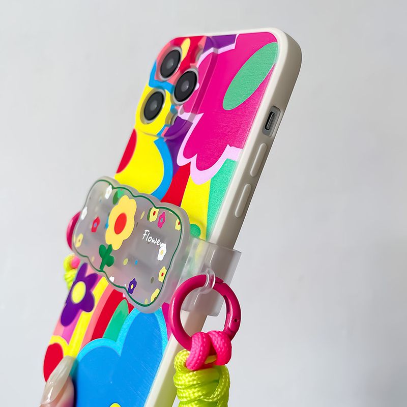 Für iPhone 16 15 14 13 12 Pro Max Liebe Herz Zurück Clip Lanyard Halterung Kette Crossbody Cord Nette Wer Telefon Strap Fall_voghion.com