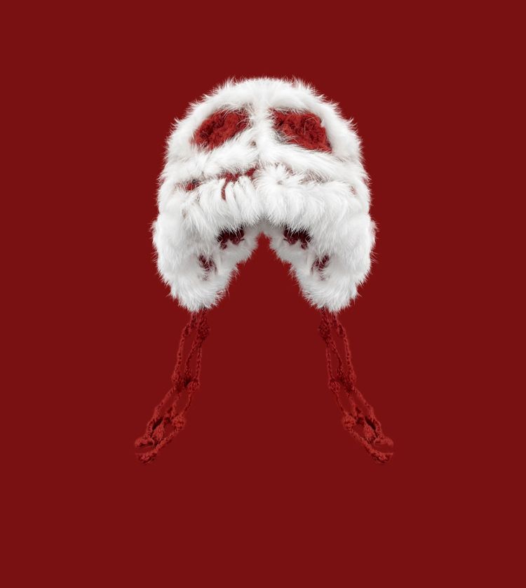 2024 New Rabbit Fur Knitted Woolen For Women's Autumn And Winter Atmosphere, Taking Pictures To Keep Warm,_voghion.com