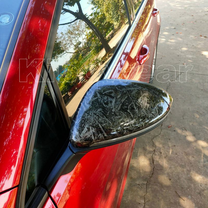 2 stücke Geschmiedet Carbon Seite Spiegel Abdeckung für VW Golf 7 MK7 7,5 GTD R GTI GTE VII Kappe E-golf Sportsvan 2013 2018 2019 ersetzen_voghion.com