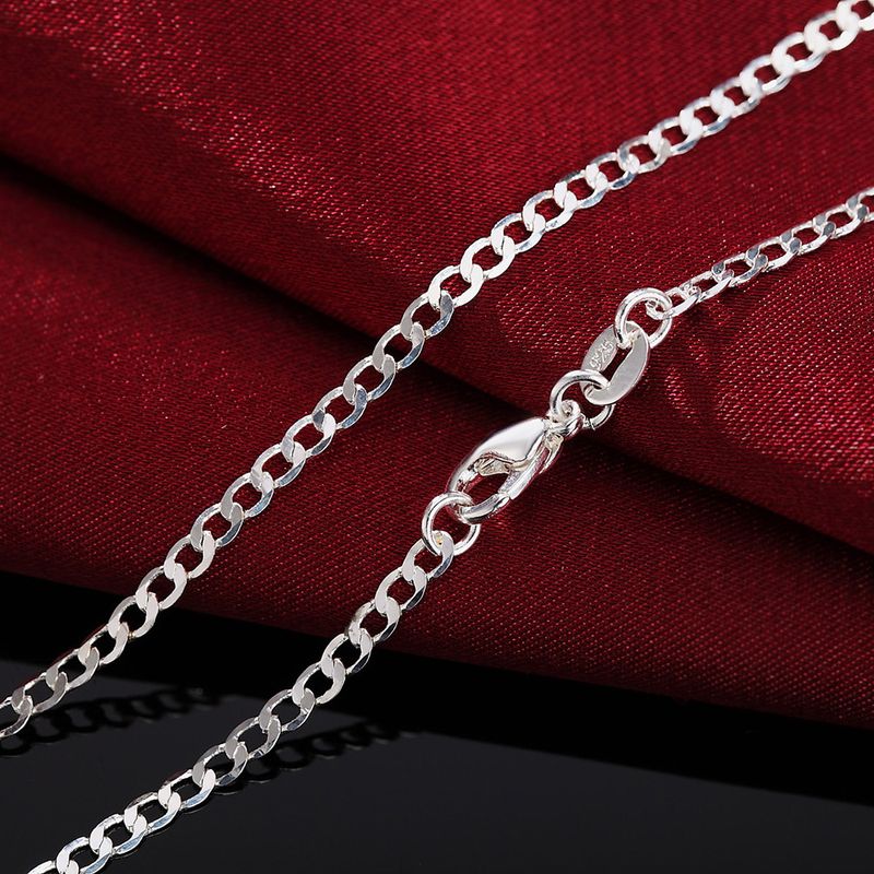 6 30 polegadas drenagem venda quente galvanizado prata 2MM um para um colar de corrente lateral_voghion.com