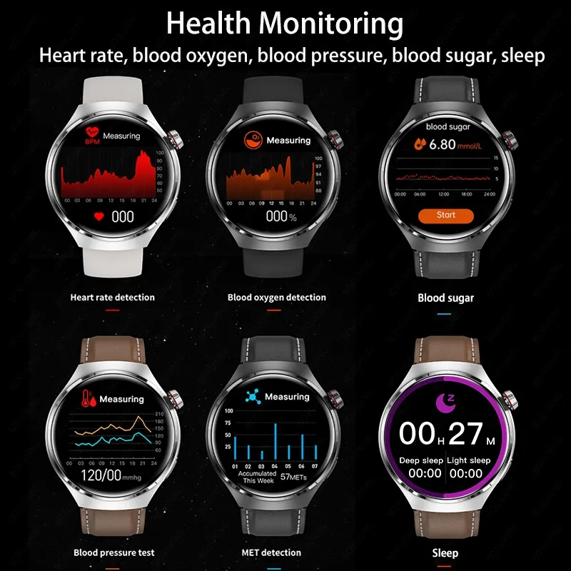 2023 GPS za Huawei Xiaomi NFC pametni sat muški sat 4 Pro AMOLED HD ekran otkucaja srca Bluetooth poziv IP68 vodootporan pametni sat_voghion.com