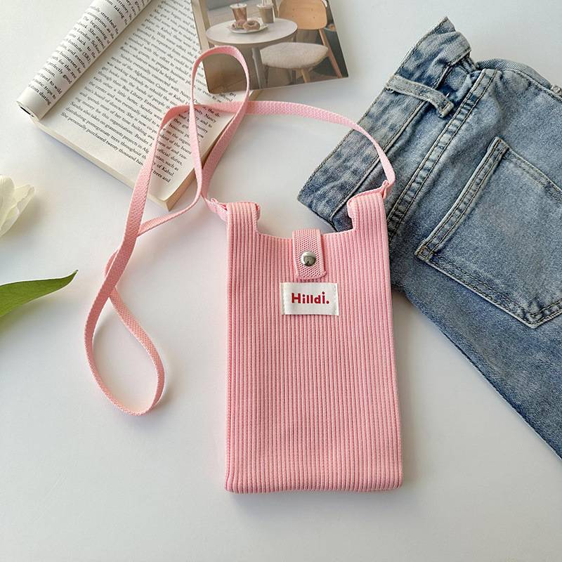 knitted shoulder crossbody cell phone bag fashionable versatile ins dopamine small bag_voghion.com