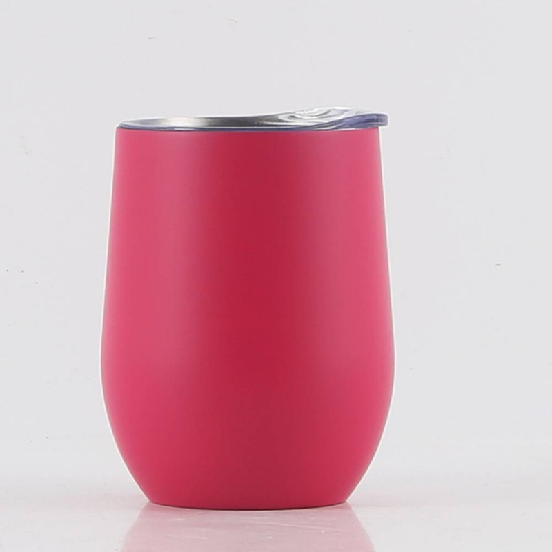 Swig Eggshell Cup Kaksikerroksinen ruostumattomasta teräksestä valmistettu eristekuppi 12 unssia punaviiniä Big Belly U -muotoinen vesikuppi tyhjiömunakuppi_voghion.com