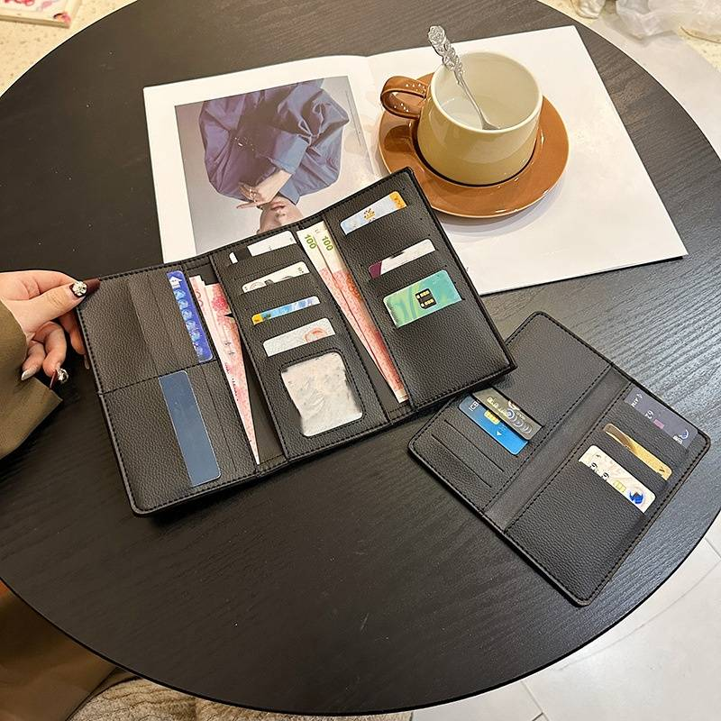 High Quality Wallet Women's New Short Multi-card Triple Fold Buckle Long Purse_voghion.com