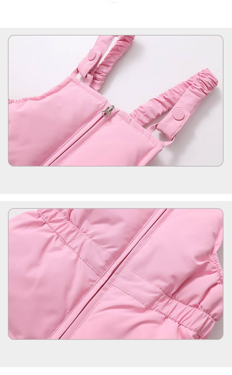 Mother & Kids Premium Kids Winter Snowsuit Set - Insulated Hooded Overalls With Detachable Straps, Soft Duck Down Filling, Warm & Stylish_voghion.com