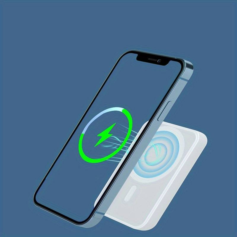3000mAH Magnetic Wireless Charger Power Bank External Battery Portable For IPhone14/14Plus/14Pro/14ProMax /13/13Pro/13ProMax /12/12Pro/12ProMax _voghion.com