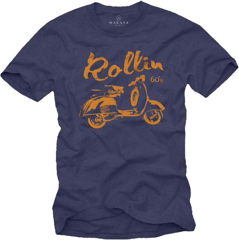Scooter T Shirt for Men Rollin s Size S XXXL black_voghion.com
