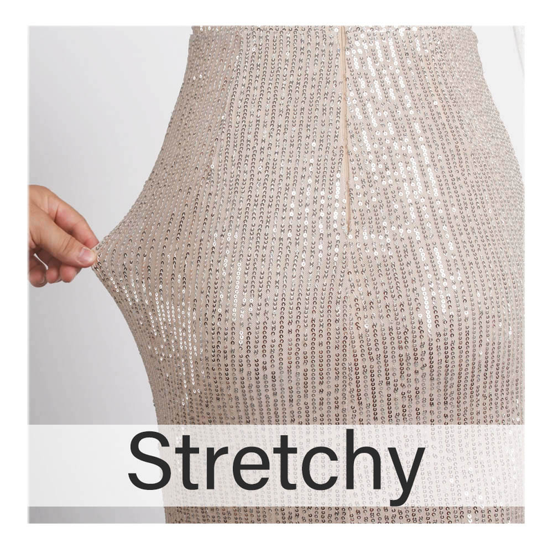 Abito da donna da donna con una spalla e paillettes di lusso con spacco elasticizzato e gamba aperta per la festa nuziale_voghion.com