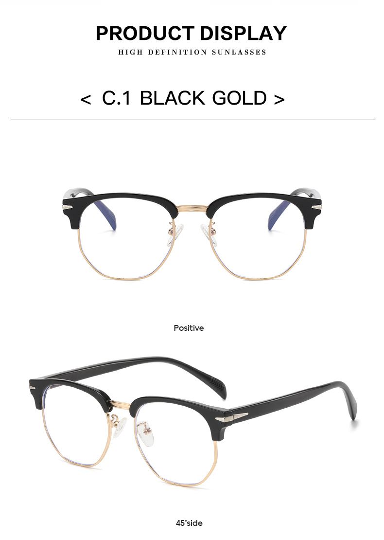 Sončna očala Jet New TR90 5093 s polkroglim okvirjem in polariziranimi okvirji za moške in ženske_voghion.com