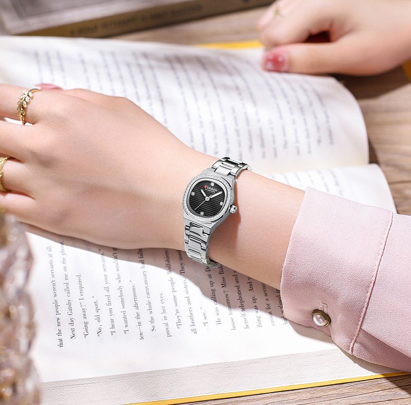 Women's Square Dial Quartz Watch With Mineral Glass, Alloy Strap, 30M Water Resistant, Casual Wristwatch Casual Ladies Watch Female Watch_voghion.com