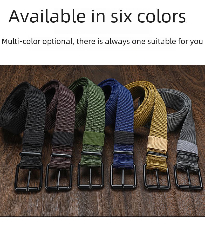 Lengthened porous pin buckle canvas belt unisex belt student youth military training full hole outdoor jeans belt_voghion.com