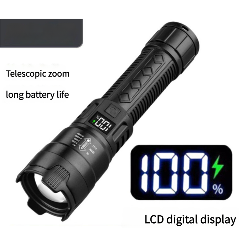 High Brighess Rechargeable Portable Battery Life Outdoor Long Range Waterproof Multifunctional Household Super Bright_voghion.com
