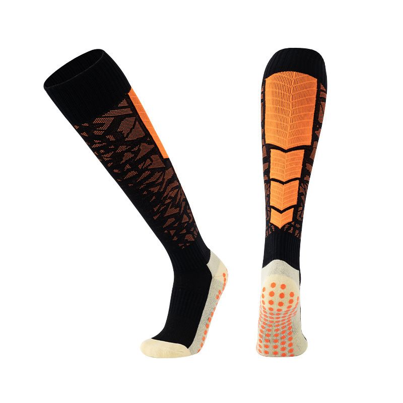 Football Socks Long Over The Knee Football Socks With Thickened Towel Soles, Non Slip And Wear Resistant Socks With Glue_voghion.com