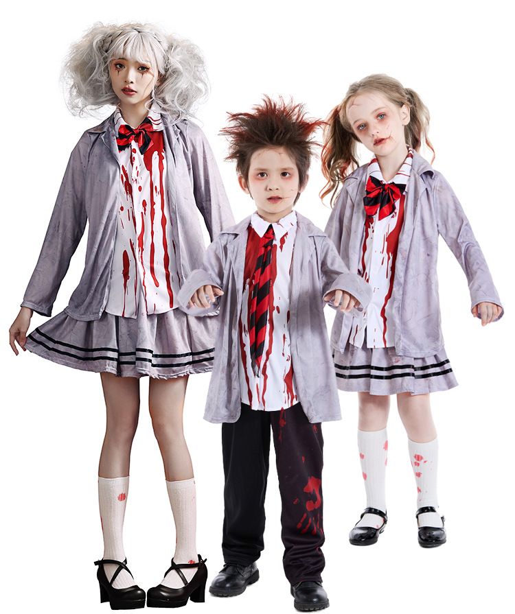Halloween Kostüm Akademie JK Perséinlechkeet gro Studenten Vampir COS Bühnenoptrëtt Zombie Kleeder_voghion.com