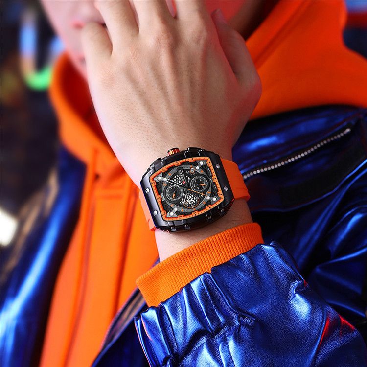 Six Pin Chronograph Watch Men's Fashion Multi Function Watch_voghion.com
