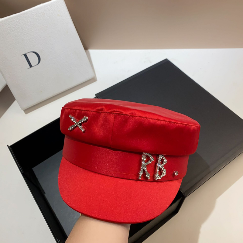XR Acetate Navy Cap, berretto da strillone da strada in raso versatile alla moda e all'aperto_voghion.com