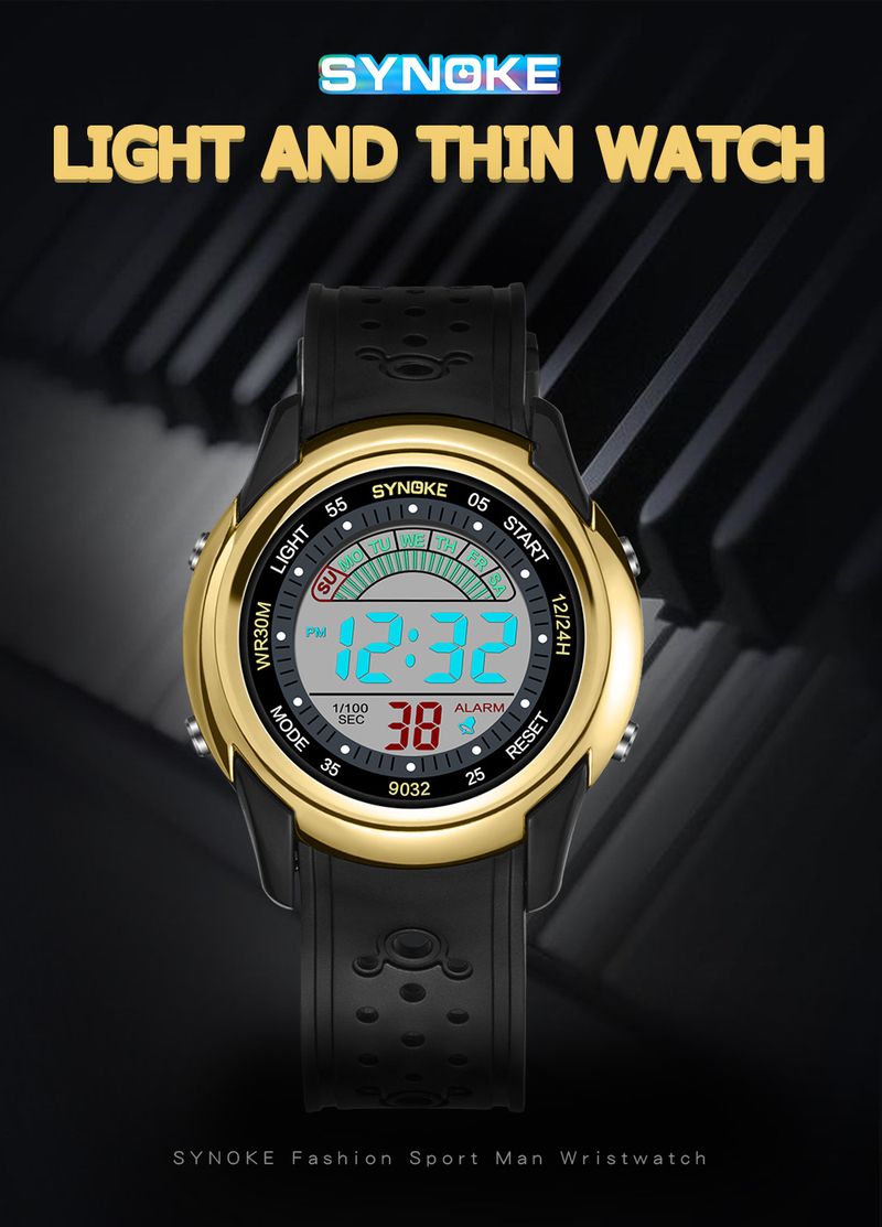 Orologio digitale minimalista ed elegante con cinturino leggero, multifunzione e impermeabile per studenti - Design unisex per ragazzi e ragazze. Orologi digitali_voghion.com