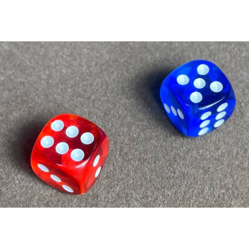 Crystal 100 Pieces No. 12 Mahjong Machine Bar KTV Colorful Transparent Number Dice_voghion.com