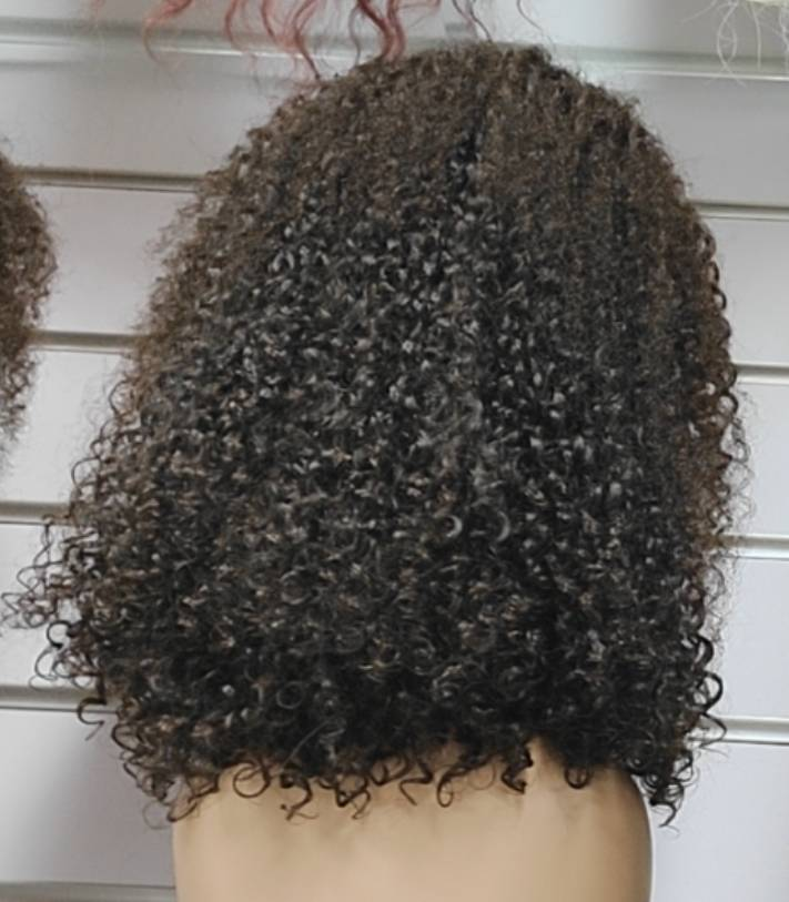 Pixie Curls Raw Human Hair Super Double Drawn Glueless Wig 13x4 Lace Transparent Lace Frontal Human Hair Wigs_voghion.com