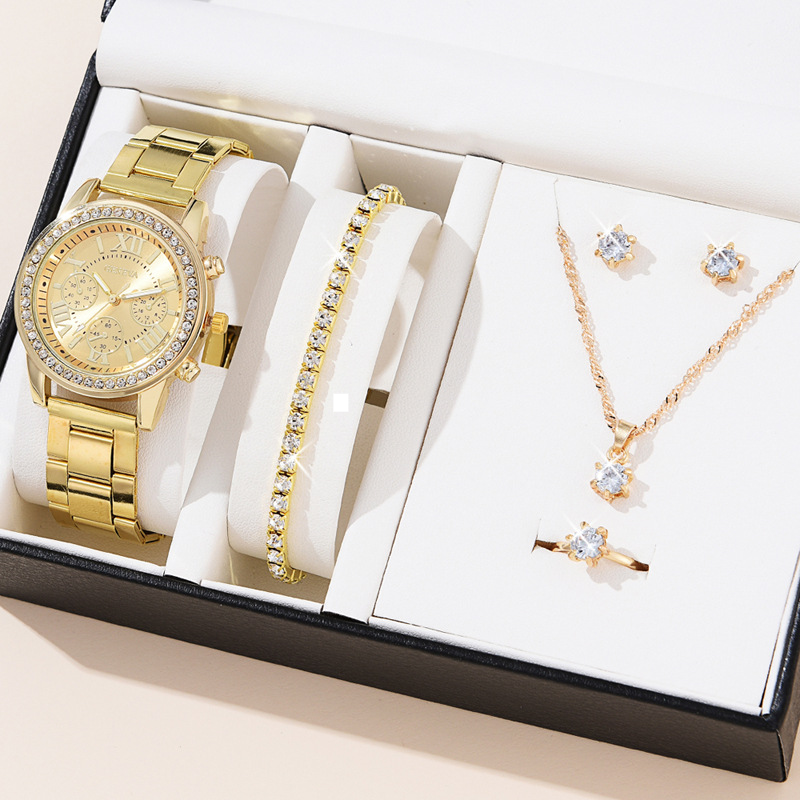 Dámské hodinky Three Eyes Set Quartz Diamond Watch Dárkové hodinky_voghion.com