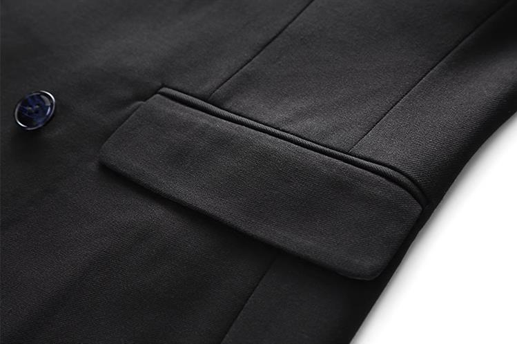 Men's Casual European And American Business Gentleman, Double-breasted Suit, Groom, Best Man, Host, Three-piece Suit + Waistcoat + Long Pants_voghion.com