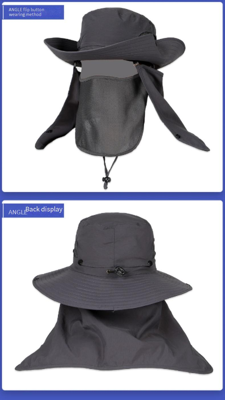 Cappello da sole da donna con parte superiore staccabile - Cappello da pescatore mimetico traspirante e UPF 50+ per escursionismo e viaggi_voghion.com